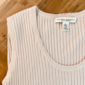 Banana Republic Silk Cashmere Pink Sleeveless Tank